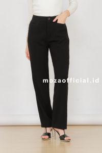 Cellia Celana Kerja Wanita Kantor Hitam Pinggang Kancing Casual Formal M L XL XXL 4L 5L