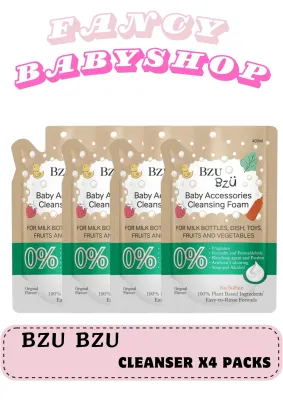 BZU BZU Baby Accessories Foaming Cleanser Refill Non-Flavour (400ml x 4)