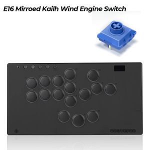 Haute42 E16 Mirrored Hitbox Leverless Controller For PC/PS4/PS5/Switch /Steam Arcade Stick Controller Joystick Hitbox Fightstick