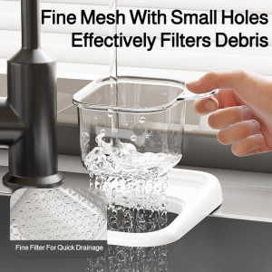 Sink Drainer Basket Hook Design Separation of Tea Leaves Residue Suction Cup Sink Non-dirty Hand Separation