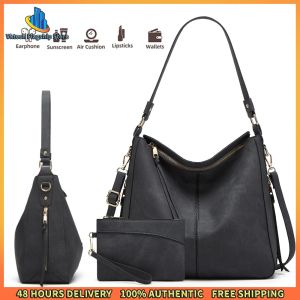 Vktech Shoulder Bag PU Leather Crossbody Bag with Adjustable Shoulder Strap for Women Commute & Daily Use