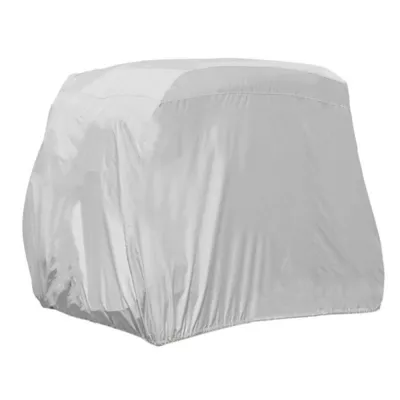 FLECI Dust Proof Golf Cart Cover UV Resistant 2/4 Passenger Sightseeing Car Cover Universal Waterproof Heavy Duty Car Cover Golf Club