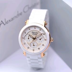 Jam Tangan Wanita Alexandre Christie AC 2377 AC2377 Original Garansi Resmi 1 tahun - Ceramic