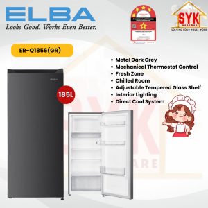 SYK Free Shipping Elba Top Mount Single Door Refrigerator Fridge Home Kitchen Appliances Peti Sejuk Dapur