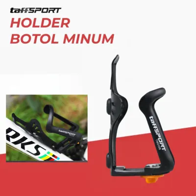 ORIGINAL - TAFFSPORT HOLDER BOTOL MINUM SEPEDA ADJUSTABLE MTB Tempat Botol Minum