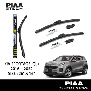 PIAA Si-Tech Silicone Wiper For Kia Sportage QL 2016 ~ 2022 (26" & 16")