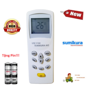 Remote Điều khiển điều hòa Sumikura 1 & 2 chiều Inverter- Hàng mới 100% Tặng Pin