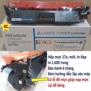 Hộp mực HP 17a Pro M102a M102w m130a M129 M130fn M132 M133 M134. Cartridge cho máy in có mã hộp mực CF217a