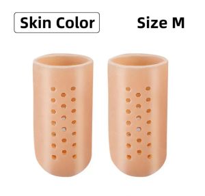 2PCS silikon pelindung jari bahan silikon penutup jari solusi kapalan dan kaki lecet