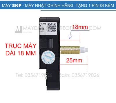 Máy đồng hồ treo tường Nhật SKP - Trục máy dài kim trôi không tiếng động (bảo hành 24 tháng)