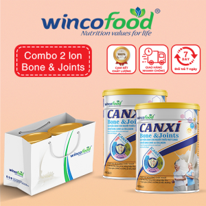 TÚI 2 LON SỮA BỘT WINCOFOOD CANXI BONE&JOINTS (800g/lon)