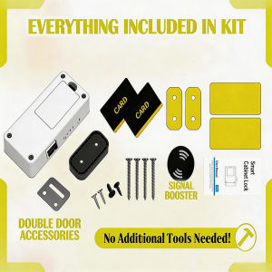 Cabinet Lock RFID Hidden Cabinet Lock Punch-free Drawer Lock Furniture Privacy Lock for Home Office