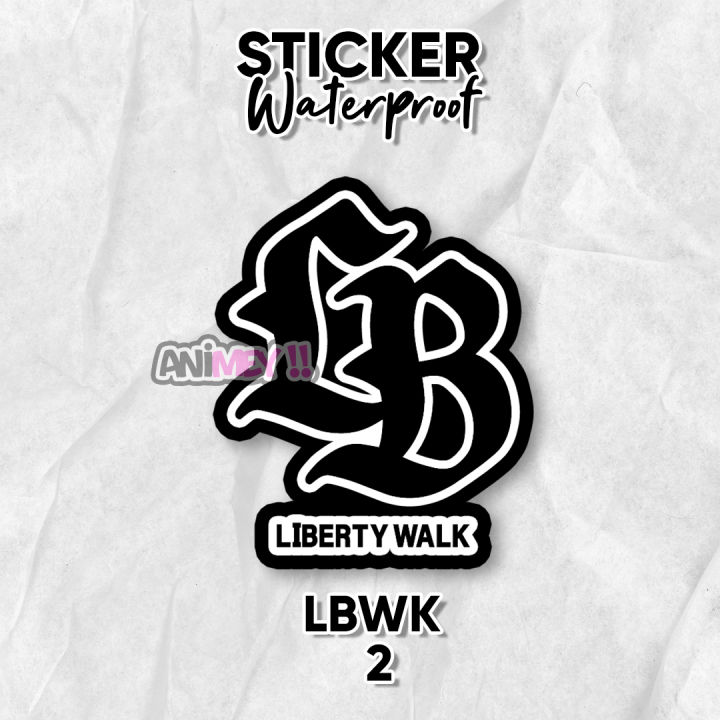Stiker LBWK Logo / Sticker Liberty Walk / Stiker JDM | Lazada Indonesia