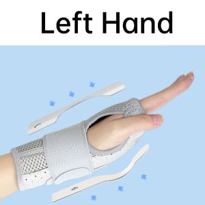 Wrist Splint Night Support Hand Wrist Brace for Carpal Tunnel Syndrome Arthritis Tendonitis Sprains Pain Relief Metal