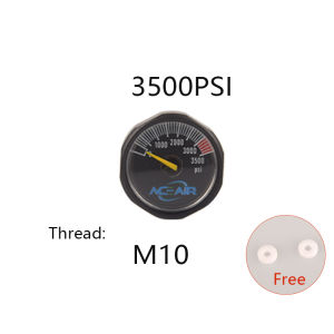 HPA M8 M10ขนาดเล็ก1/8BSPP 1/8NPT มาตรวัด Manometre ข้อต่อวาล์วเรกูเลเตอร์วัดแรงดัน PCP Station อุปกรณ์สำหรับดำน้ำตื้น