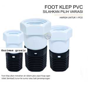 FOOT KLEP PVC ELFA berbagai ukuran