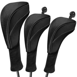 3 Pcs/Set High Quality Golf Wood Club Covers Club Head Protective Covers 1 3 and 5 Wood Club Caps