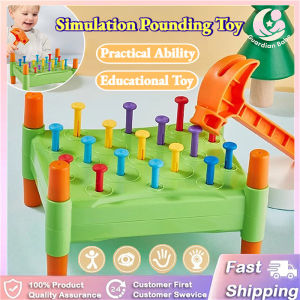 Mallet Hammering Simulation Pounding Toy Toddler Hammer Nails Toys Kids Sensory Learning Toy