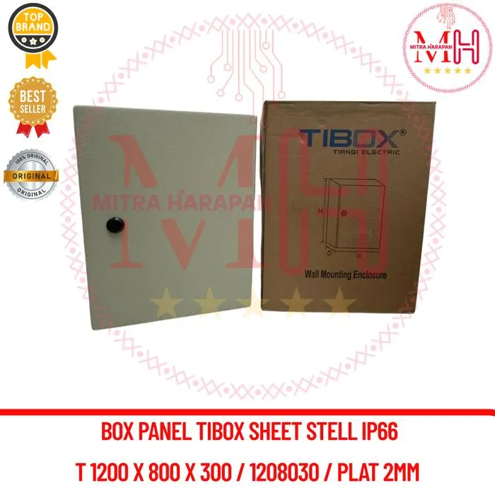 BOX PANEL 1200x800x300 / 1208030 TIBOX BESI SHEET STEEL PLAT IP66 BOX ...