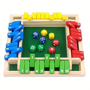 Wooden Number Dice Game Toy Colorful Eight Dice Educational Math Toy Party Interactive Leisure Wooden Product Family Interactive Table Game