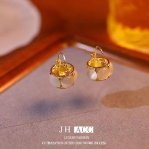 Fashionable Ring Gift 气质百搭圆球花篮耳扣女高级感耳环小众设计耳饰女N1099时尚百搭
