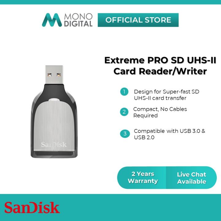 Sandisk Extreme Pro SD UHSII Memory SD Card Reader / Writer (SDDR399