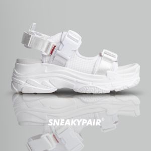 SNEAKYPAIR Leveler Brilliant White Wanita Slip On Sepatu Sandal