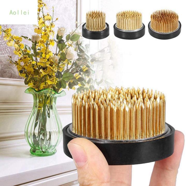 AOLLEI Round Kenzan Floral Arrangement Spiky Art Fixed Tool Insert Base ...