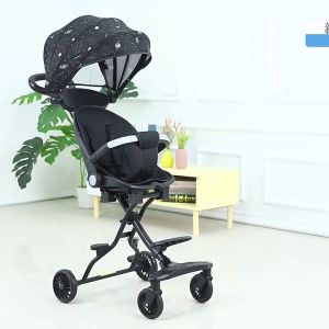 Beige รถเข็นเด็ก รถเข็นเด็กพับได้ รถเข็นเด็กแฝด รถเข็นเด็ก 4 ล้อ รถเข็นเด็กพกพา รถเข็นเด็กพับได้ ปรับเอนที่นั่งได้ 3ระดับ พับได้ มีพนักพิง ล้อมีเบรค