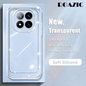 Roazic HD trong suốt điện thoại chống sốc trường hợp đối với Redmi Note 14 Pro + 5g Ốp điện thoại silicon điện thoại trong suốt Bìa Shell JS02