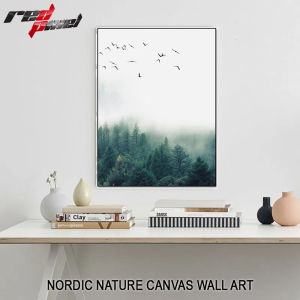 Nordic Decoration Forest Lanscape Wall Art Canvas Poster