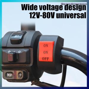 Snowdreamer Xe máy sửa đổi chuyển đổi tay lái chuyển đổi đèn pha LED sửa đổi đôi Flash trên nút tắt