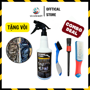 Tẩy rửa dầu nhớt Motorbike Cleaner 850ml + Chải Sên Đa Năng Cọ Bút Mềm Cọ Đa Năng