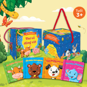 Sách - Boxset Thư Viện Nhỏ Của Tớ - Thơ Về Động Vật (Hộp 4 Cuốn)