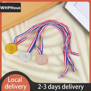 [COD] WHPHous Ship within 24 hours Crown Gold Silver Bronze Award Medal Reward Football Competition Prizes Award Medal For Souvenir Gift Outdoor Sport Kids Toys