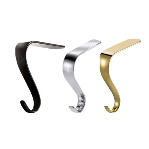 Stylish Christmas Stocking Holders Accessory for Fireplaces Mantels Hook and Garlands Clip In Sturdy Metal Materials