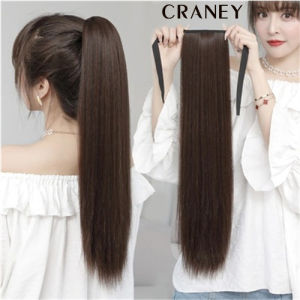 Tóc Giả Dài Thẳng Cho Nữ Craney Băng Buộc Tóc Đuôi Ngựa Tự Nhiên Tóc Giả Thẳng Đuôi Ngựa Nối Tóc