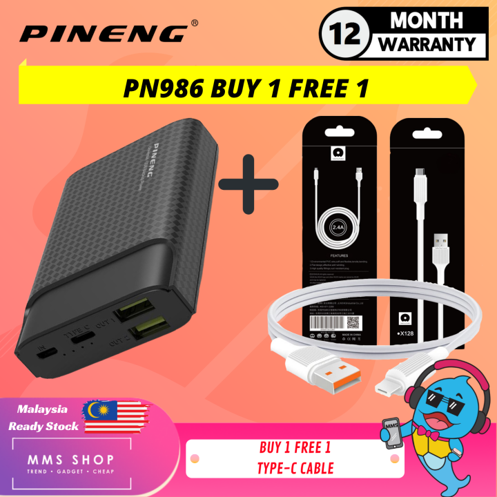 Original Pineng 18W PN986 PD PN 986 10000 mAh Mini Power Bank