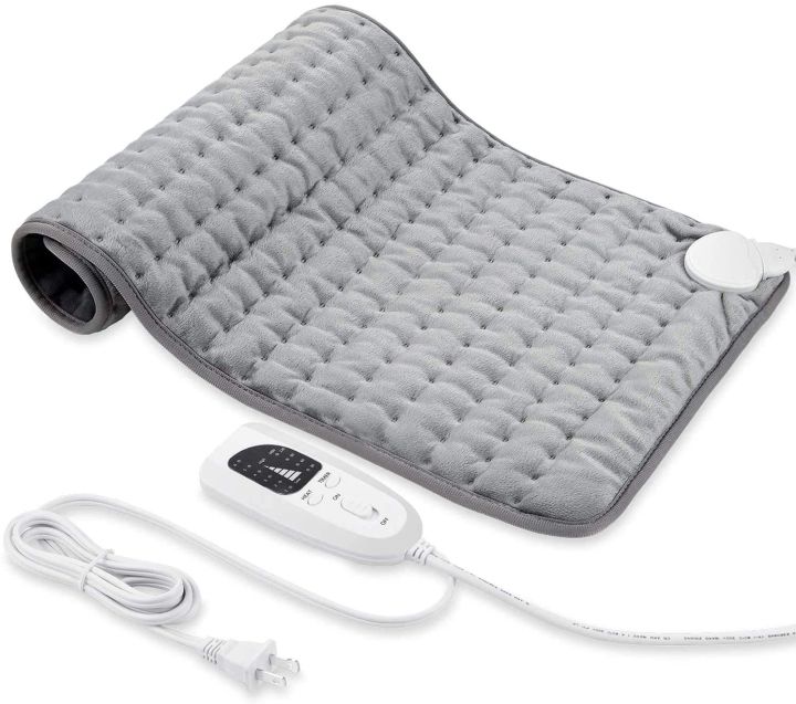 110 VOLTAGE) Heating Pad, Electric Heat Pad for Back Pain and Cramps Relief  - Electric Fast Heat Pad with 6 Heat Settings -Auto Shut Off- Machine Washable  12 x 24''/ 110volts