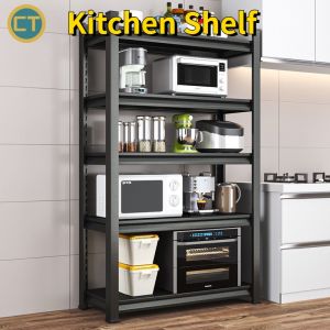 Kitchen Shelf Floor Type Multi-layer Microwave Oven Storage Shelf Storage Rack Pot Rack 36WL 0NYD
