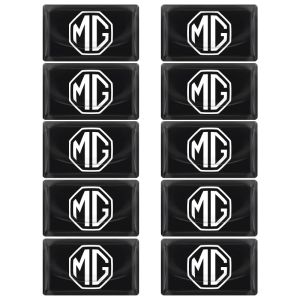 Kail Auto Interior Steering Wheel Badge Drip Glue Resin Decal 10 Pieces For MG Pilot MG6 MG3 MG5 ZS GT HS MG7 MG4 EV Decorative 7P3H9