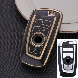 BMW Car Key Cover Chrome Reflection TPU Key Fob Case Remote Case Casing X1 X3 X4 X5 X6 F30 F10 E90 E60