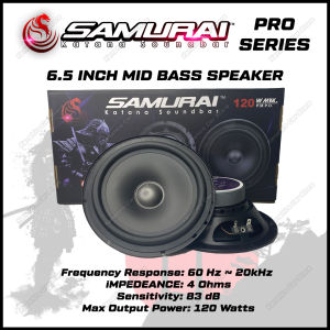 Samuraikatana Soundbar PRO SERIES 6.5 Inch 2 WAY MID BASS Speaker 120W Max Power Car Speaker Kereta Speaker Audio System Grantee Best For Proton Perodua Toyota Honda Nissan Etc
