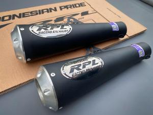 Silincer Knalpot Arrow Tutup CNC inlet 50mm Original RPL Racing Exhaust