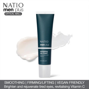 Natio Australia Men Plus Energising Eye Cream 20ml - Hydrating & Brightening Eye Cream