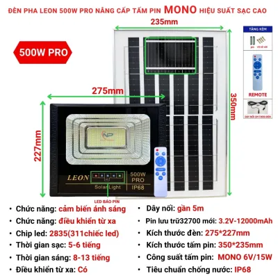 [0Đồng Vận Chuyển]Đèn năng lượng mặt trời ngoài sân Đèn Led năng lượng mặt trời pha đơn 300W500W Nhật Phong Solar đèn có cảm biến anh sángtự động sángChip Led Siêu SángĐiều Khiển Từ Xa Chống Nước IP67BH 1 năm lắp đặt biển hiệu.v.v