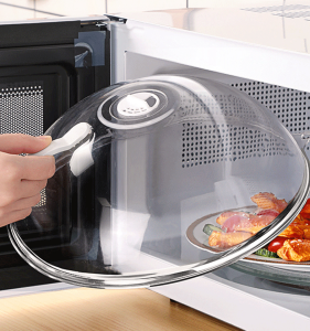 HOME BEST 1pc Microwave Anti Sputtering Food Cover Food Splatter Guard Heat Resistant Fresh Keeping Plate Lid Kitchen Tool 微波炉菜罩盖子