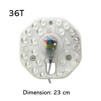 12W / 18W / 24W / 36W Replaceable LED Board PureWhite（6000K）/ WarmWhite（3000K） led ceiling light board Lens Light Beads Replace Fluorescent Tube LED Light Ceiling Light Magnet Lamp