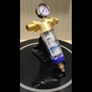 OSWNKW-05 Pre Filter Purifier Whole House Spin Down Sediment Water Filter Central Prefilter System Backwash Stainless Steel Mesh