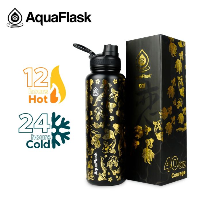 AQUAFLASK (18oz/22oz/40oz) KOI Limited Edition Vacuum Insulated ...